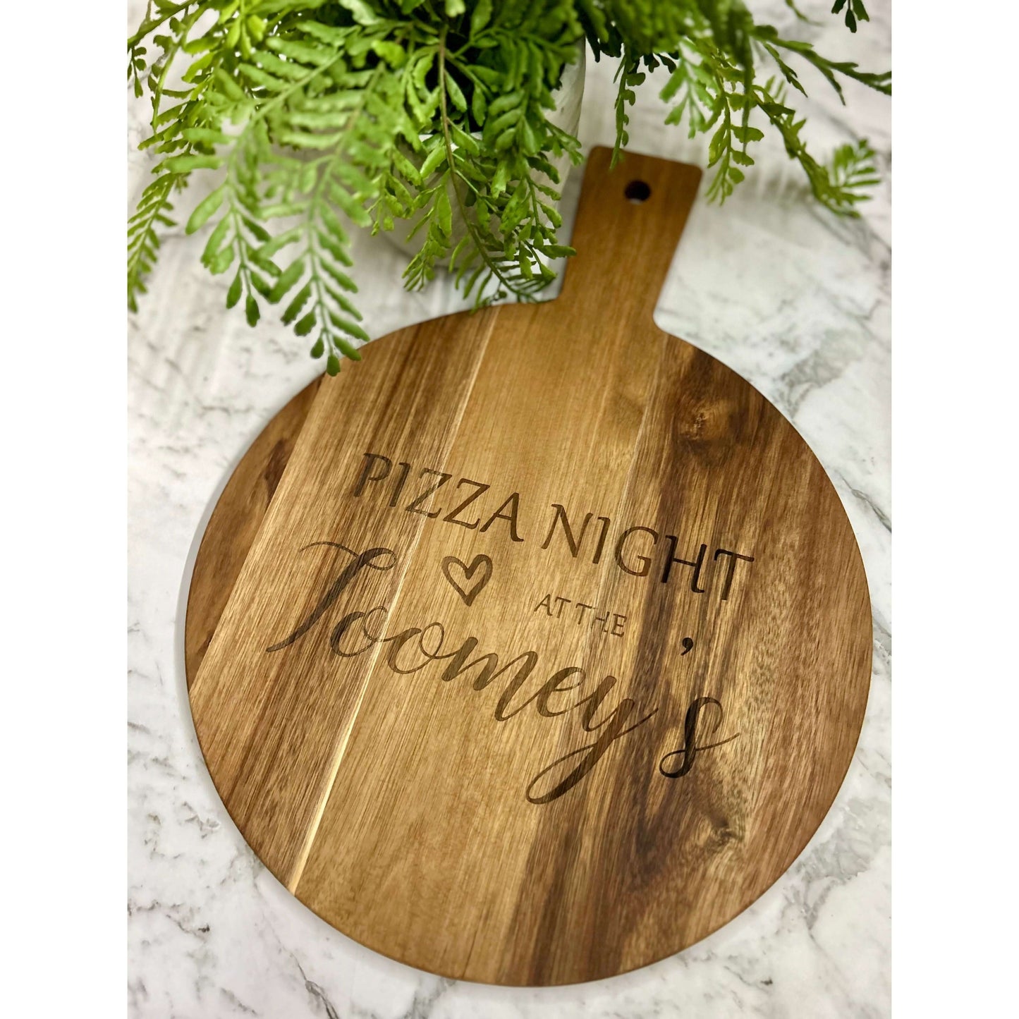 Personalised Acacia Wooden Pizza Board-NEW-JSGiftboutique-No thankyou-Personalised Board-JSGiftboutique