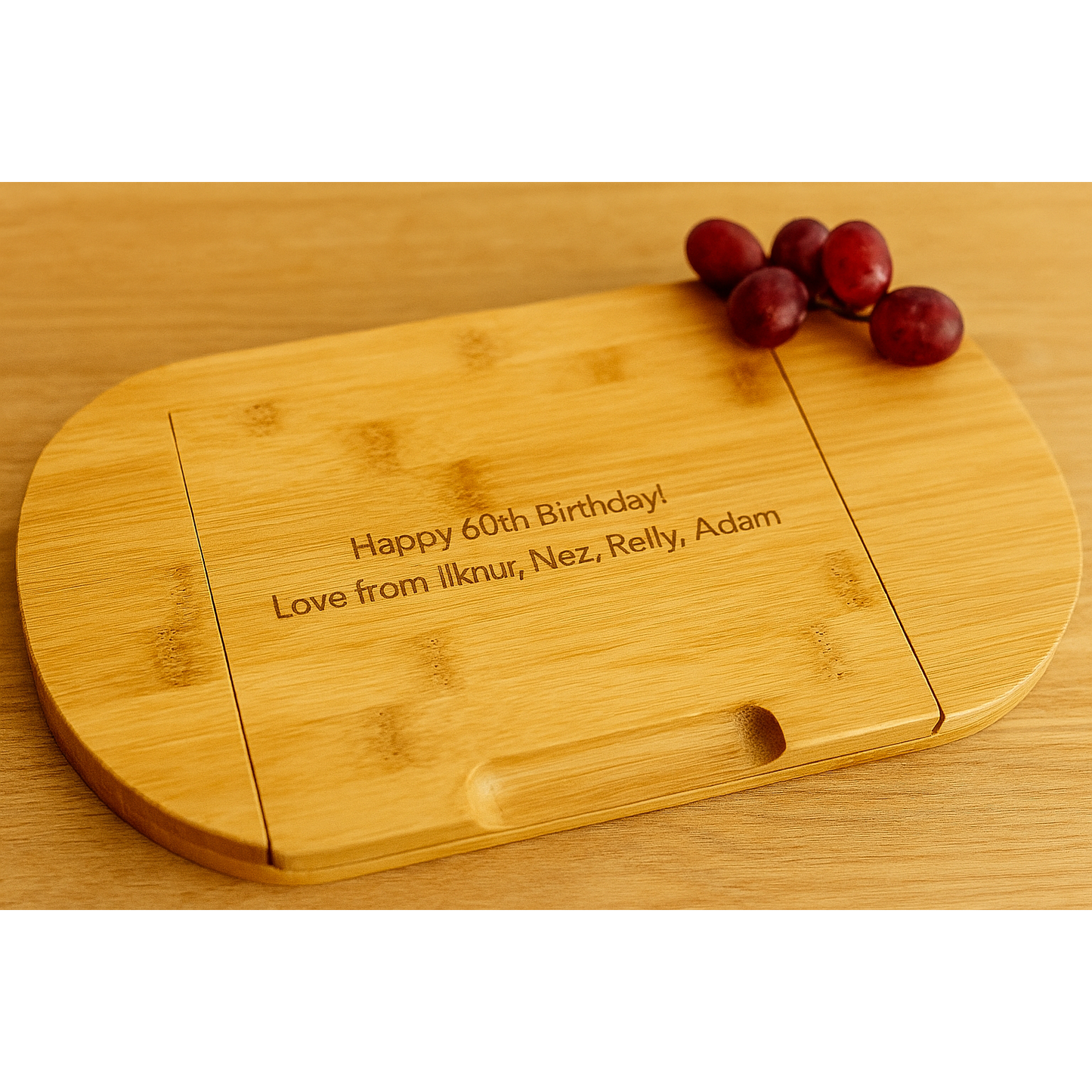 Personalised Wooden Cheese Board - Wine & Cheese