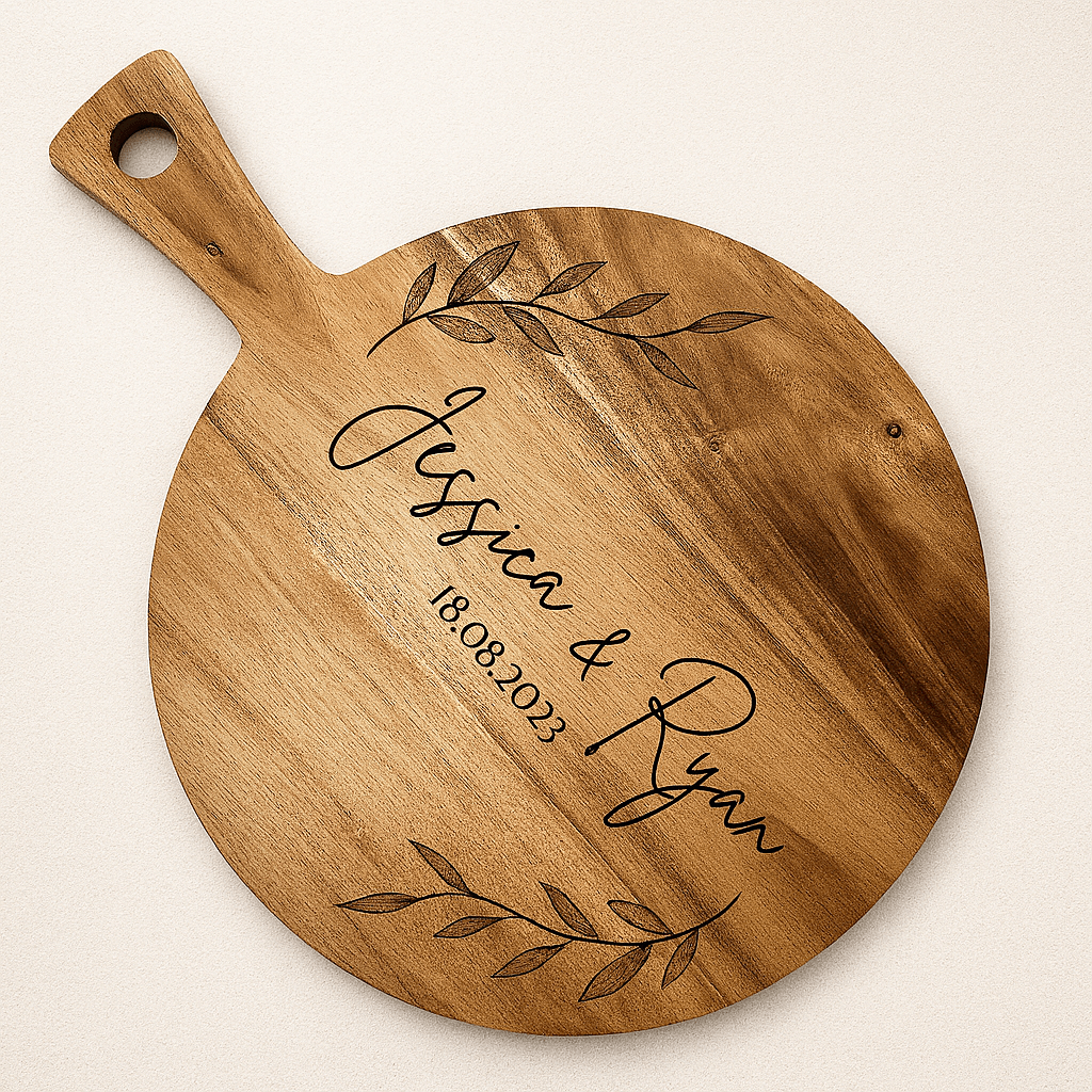 Wooden Pizza Paddle with Engraving-NEW-JSGiftboutique-Yes please-Personalised Board-JSGiftboutique
