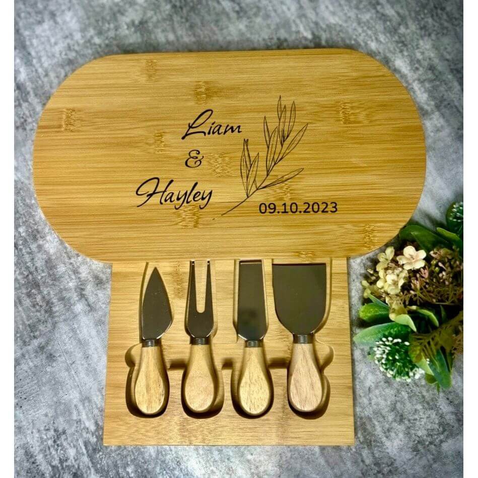 Engraved Charcuterie Board Set JSGiftboutique