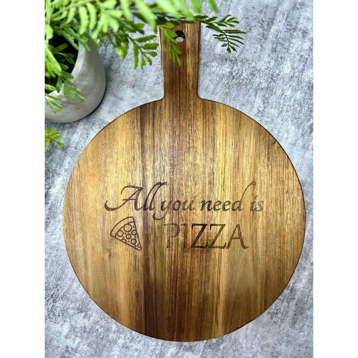 Wooden Pizza Paddle- Gift Set JSGiftboutique
