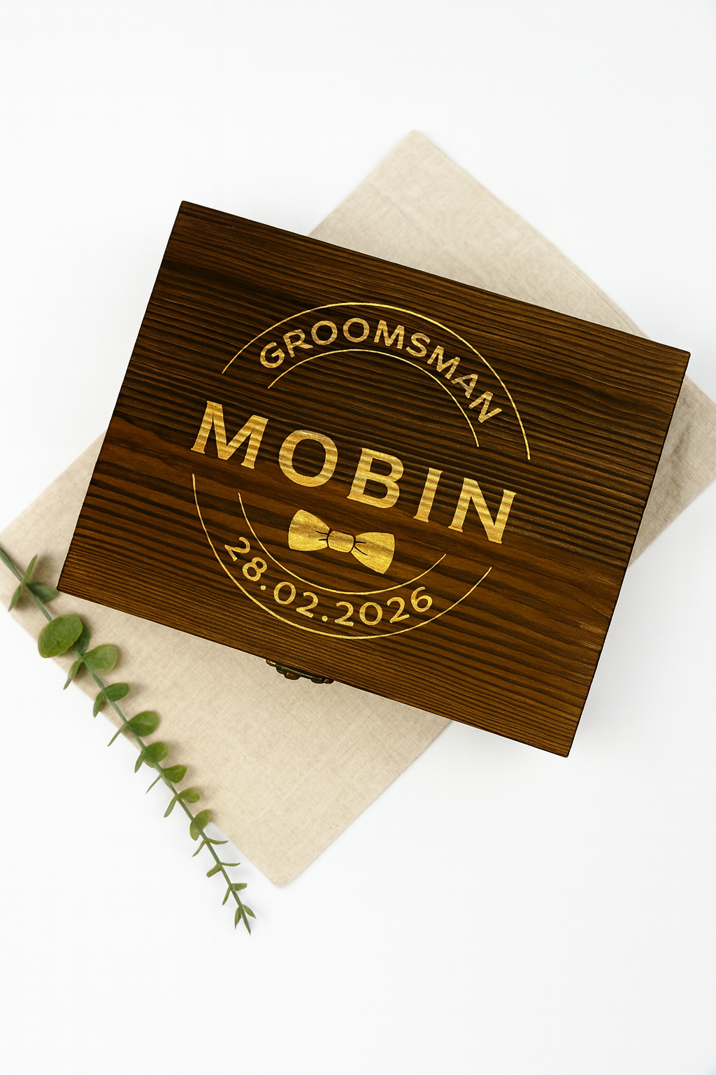 Personalised Wooden Whiskey Gift Set JSGiftboutique