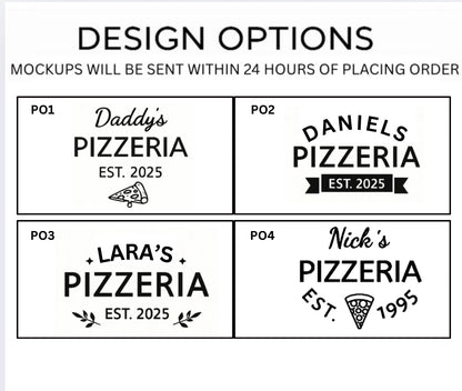 Personalised Pizza Board with Engraving – Custom Pizzeria Design, Wedding & Housewarming Gift JSGiftboutique