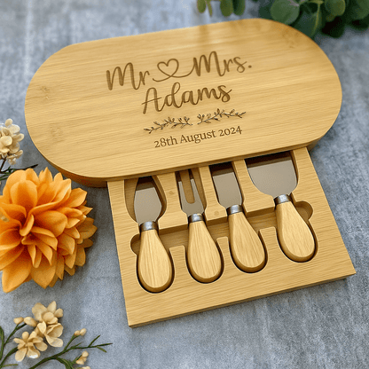 Special Bamboo Charcuterie Board with Hidden Knives-NEW-JSGiftboutique-JSGiftboutique