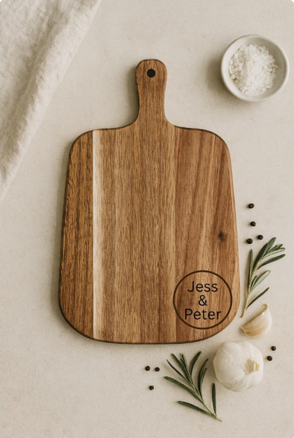 Custom Serving Paddle | Personalised Wooden Charcuterie Board JSGiftboutique