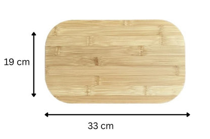 Large bamboo cheese board 33cm x 19cm dimensions