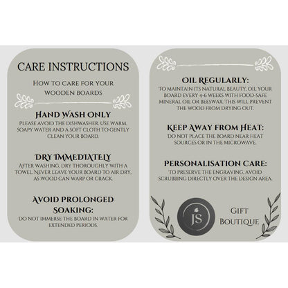 Engraved Bamboo Charcuterie Board JSGiftboutique